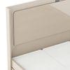 Naomi King Bed In High Gloss Beige Finish