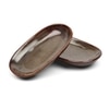 Brown Rustica Rustic Ceramic Snack Plates