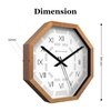Roman Numeral Wooden Wall Clock