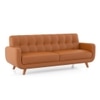 Waverly 3 Seater Leather Sofa in Apricot Colour