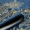 Jennifer Steel Blue Solid Hand-Tufted Wool 8X5 Feet Carpet