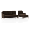 Abbey Sectional Sofa (Colour : Dark Earth, Cushion : Soft, Seater : Right Aligned 3 Seater + Right Aligned Chaise)
