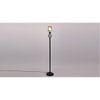 Daenerys Black Glass Shade Floor Lamp