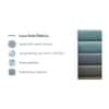 Apollo Sofa Set (Colour : Sea Port Blue Velvet, Cushion : Hard, Back Type : Regular, Seater : 3+1+1)