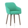 Rochelle Lounge Chair in Lagoon Green Colour