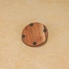 Ireka Home Blue Nebula Acacia Wood Coaster Set – Enamel Design (Set of 4)