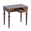 Aninya Shesham Solid Wood 1 Drawer Desk In Provincial Teak Finish