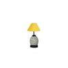 Kayleigh Yellow cotton Glass Table lamp with Iron Base