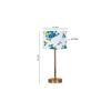 Multicolor cotton with Metal Gold Table Lamp