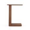 Rohe Solid Wood C Table in Amber Walnut Finish