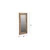 Omari wooden rectangular wall mirror