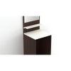 Alesti Engineered Wood Slim Dressing Table Full Length Mirror with Utility Shelf (Wenge & White)