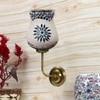 Devansh Metal Electric Wall Light in Gold Colour with Multicolor Shade Count of 1 Light