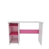 Woodbuzz Duke Engineered Wood Finish Study Table In Frosty White And Pink