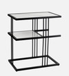 Black Metal Side Table in Black Colour