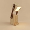 Toby Wooden Table Lamp With Mobile Stand
