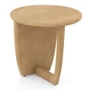 Kaya Solid Wood Side Table in Oak Finish