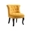 Grenier Fabric Slipper Chair in Yellow Color