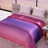 Stoa Paris Comforter for King Size Bed, 300 TC Ultra Satin Fabric  Pink Indigo