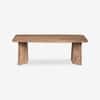 Serenzia Franz Solid Wood 6 Seater Dining Table in Limewash Finish