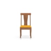 Fabio Dining Chair Set Of 2 In Colour Matty Yellow And Finish Amber Walnut