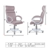Wiwneags High Back Executive Chair in Maroon Colour