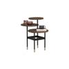 Scandinavian Hamilton Metal Side Table in Brown Colour