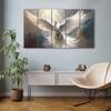 The Castle Decor Birds Art Wall Painting Wooden Framed Digital Painting 27x48 Inch (Style 3)