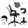 Ddeasirea Mid Back Ergonomic Chair in Black Colour