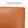 Orchard Three Seater Motorized Leather Recliner in Savana Tan Brown Colour