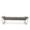 The Apex Golden Metal Bench in Black Finish