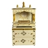 D'Dass Multi Color Mdf and Sheesham Wooden Temple With Cabinet For Pooja
