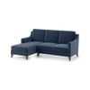 Abbey Sectional Sofa (Colour : Lapis Blue, Cushion : Hard, Seater : Left Aligned 2 Seater + Left Aligned Chaise)
