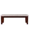 Dilux Solid Wood Dining Bench in Brown