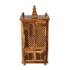 ium Sheesham Wood  Prayer Unit in Teak Finish