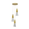 Blenheim  3 Light Acrylic Led Pendant Light