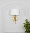 Dryden Shine Brass Finish Metal Wall Light