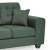 Payton 3 Seater Fabric Sofa in Fern Green Colour