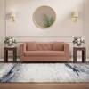 Windsor Premium 2 Seater Fabric Sofa in Mocha Mouse Velvet Colour