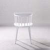 Kepler Brooks Aura Cafeteria Dining Chair in White Colour