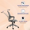 Kepler Brooks Polaris MB Office Desk Chair in Grey Colour