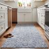 Neulooms Handloom Knotted Reversible Flatweave Runner Rug Blue or Ivory 2x11
