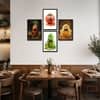 The Castle Decor Funny Kitchen Wall Art Set of 4 8x12 Inch