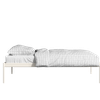 Pinner Metal Non Storage King Bed in Glossy Ivory Finish