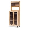 Stellar Multipurpose Storage Cabinet (Tall Size with Upper Storage, Oak)