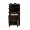 D'Dass White Mdf and Sheesham Wooden Temple With Cabinet For Pooja