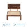 Triplet Solid Wood Single Size Non Storage Bed In Provincial Teak Finish