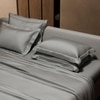 Stoa Paris Super King Size Bedsheet with 4 Pillow Covers  Size Harbour Mist Grey