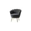Melta Fabric Accent Chair in Grey Colour