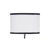 Penny Multicolour Fabric Floor Lamp with Black Iron Base